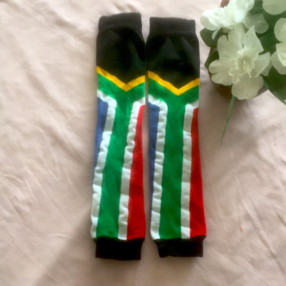South Africa Flag Arm Sleeves UV Protection Compression Unisex NWOT